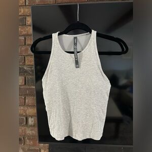 Vuori Gray Ribbed Tank Top